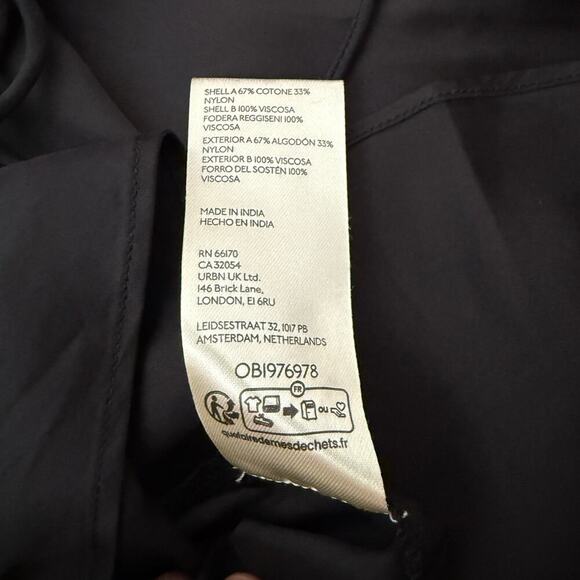 Free People Lace Satin Chemise Slip Dress | Black | Dainty Feminine Romantic | S - Picture 6 of 11